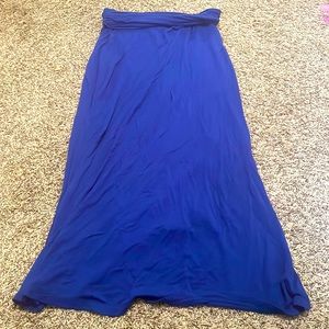 Royal blue skirt